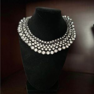 New Zara rhinestone Necklace as seen on Kate Middleton. Retails $99